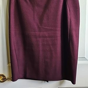 WHBM Maroon Pencil Skirt